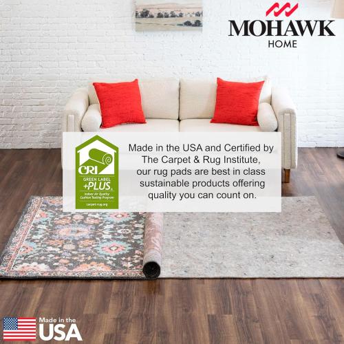 Mohawk Home 9' x 12' 3/8 Rug Pad 100% Felt Protective Cushion, Premium Comfort Underfoot – Safe for All Floors