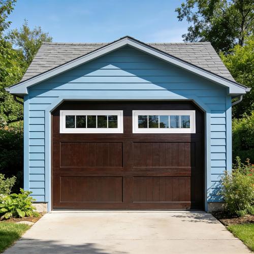 10 x 29 Vinyl Transom Window,blue and white | Double Pane Household Fixed Window with Grids and Tempered Glass for House, Above doors, Garage, Hallways
