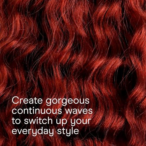 Conair Double Ceramic 3 Barrel Curling Iron, Hair Waver, Create Beachy Waves, Long-Lasting Natural Tight Waves for all Hair Lengths, White / Rose Gold