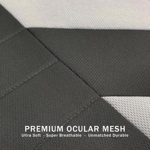 Champlus Car Seat Covers, Durable Breathable Mesh 2 Front Seat Covers, Universal Fit Automotive Sedan Cars, SUVs, Trucks, Mini Vans, Airbag Compatible, Easy to Install