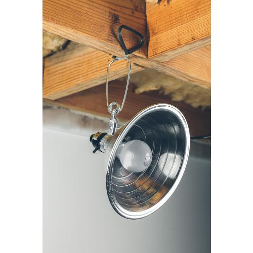 Woods Clamp Lamp Light with Aluminum Reflector; 150W; UL Listed; 6- Foot Cord