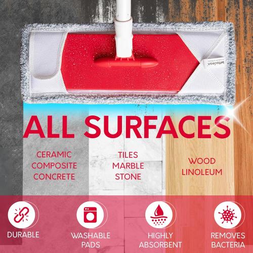 Collapsible Mop and Bucket Set with Wringer, Heavy Duty Scrub Brush, Foldable Mop and Broom for Home, Indoor or Outdoor Cleaning, Patio, Deck, RV, Concrete, and Floor Care by Bettaclean