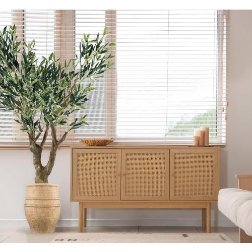 Everleaf Aria Planter Pot Small, Lightweight Modern Decorative Pot for Faux Trees & Indoor Plants, Ultra-Light Matte Finish Planter for Living Room Decor Color Dune