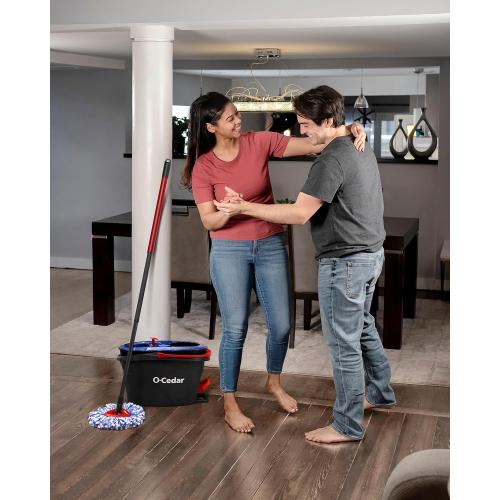 O-Cedar RinseClean Spin Mop & Bucket System | Clean with Clean Water | Removes 99% of Bacteria (MISSING)