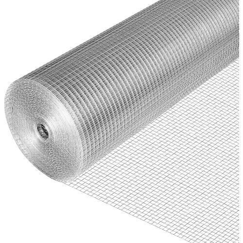 Size 1/4 inch 48 in x 10 ft Hardware Cloth 1/4 inch 48 in x 10 ft Wire Fencing: Galvanized Welded Garden Fence Roll Square Mesh 23 Gauge Chicken Rabbit Snake Cage Heavy Duty Welding Fencing