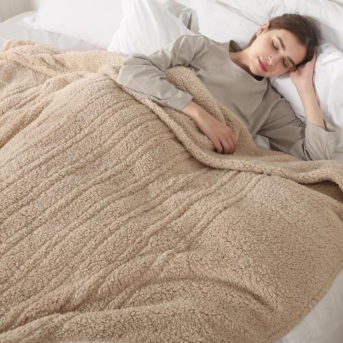 ESTINGO Full Size Heated Blanket, Heating Blanket Full Size with 6 Heating Levels & 1-10 Hours Adjustable Timer, Full Body Warming Sherpa Fast Heating for Bedding, 72X84, Milk Coffee