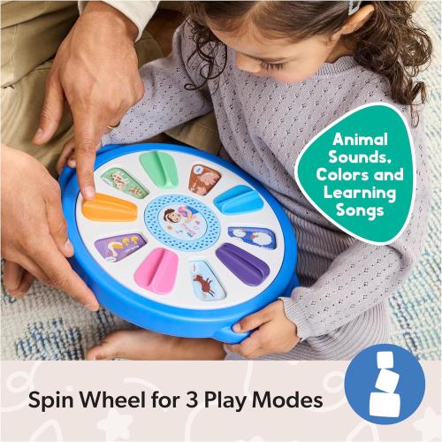 Ms. Rachel Official Spin Along Learning Wheel with 3 Learning Play Modes, Educational Toys & Toddler Toys for Girls & Boys Ages 1-3