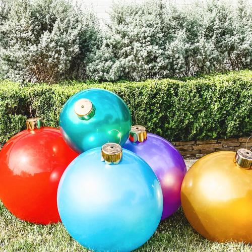 Size 18 inch Color Blue Inflatable Holiday Ornament – Ultimate Indoor/Outdoor Decoration – Reusable and Storage Friendly – for Weddings, Parties, Events, Team Colors – 18 – Light Blue