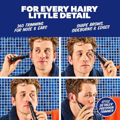 Dollar Shave Club | Style Detailer Precision Trimmer | Trimmer for Nose, Ears, Brows and Sideburns