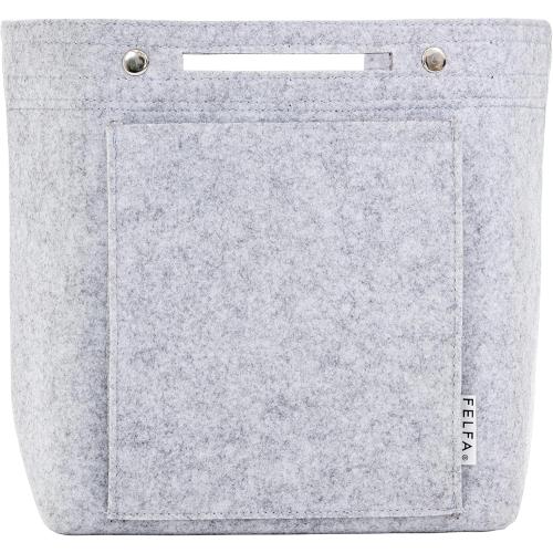 11 inch Soft Grey Felt Tote Organizer Insert for Purses, Backpacks, and Tall Totes