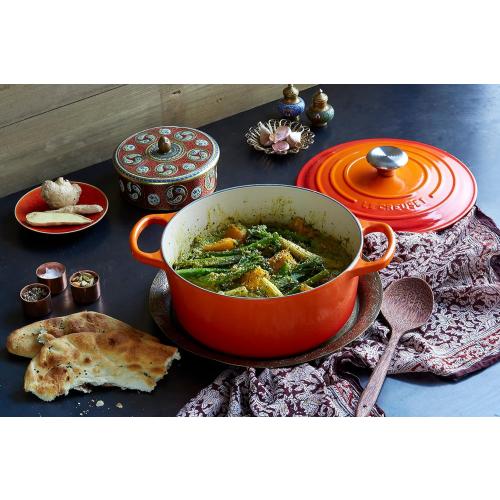 Le Creuset Enameled Cast Iron Signature Round Dutch Oven, 4.5 qt., Caribbean
