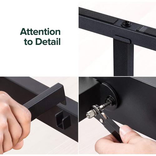 ZINUS Lorelei 14 Inch Metal Platform Bed Frame, Mattress Foundation with Steel Slat Support, No Box Spring Needed, Easy Assembly, Queen, Black