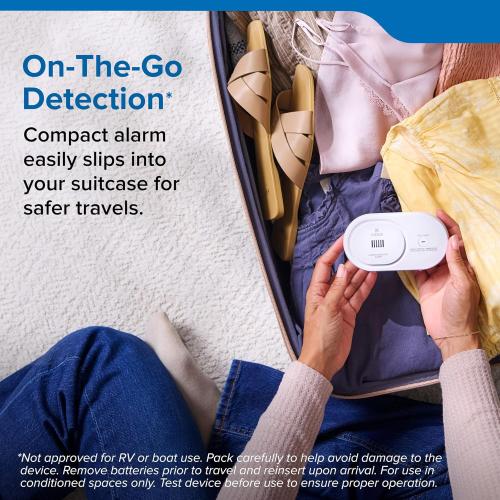 Kidde Carbon Monoxide Detector, AA Battery-Powered, COB