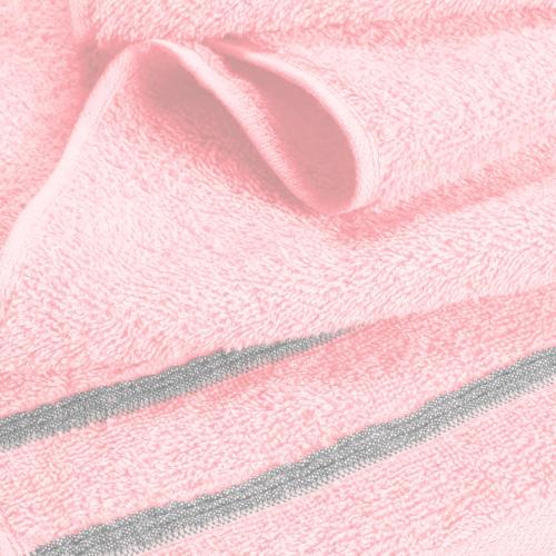 MyOwn Ultra Soft 6 Pack Cotton Towel Set, Contains 2 Bath Towels 28x55 inch, 2 Hand Towels 16x24 inch & 2 Wash Coths 12x12 inch, Ideal Everyday use, Compact & Lightweight - Pink, 71662