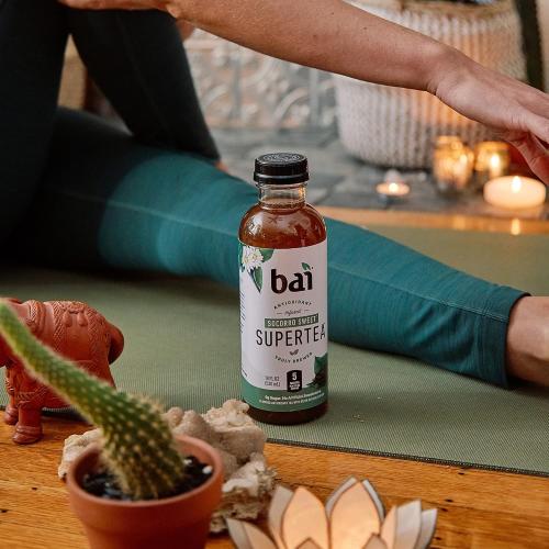Bai Iced Tea, Socorro Sweet, Antioxidant Infused Supertea, Crafted with Real Tea (Black Tea, White Tea), 18 Fluid Ounce Bottles, 12 Count (Pack of 1)