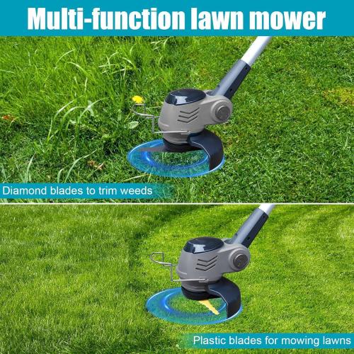 Cordless Weed Wacker Electric Grass Trimmer with 21v 4.0Ah Battery Powered,3-in-1 Brush Cutter Weed Cutter Lawn Trimmer,Lawn,Garden,Yard Care