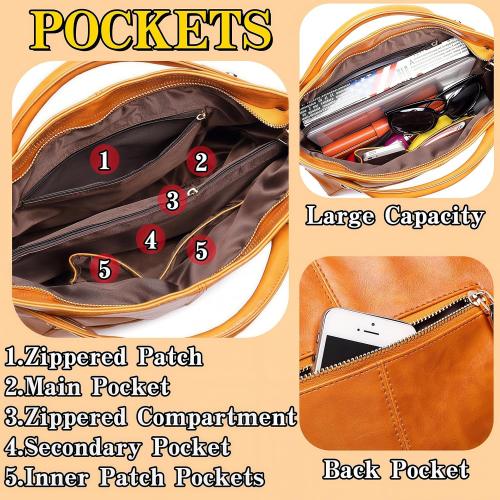 Women Purses Handbags-Fashion Tote Shoulder Bag with Top Handle,Soft Durable Satchel for Lady,Spacious Capacity & Multi-Scene