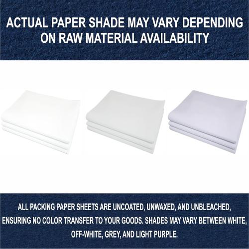 Purple Papers White Bulk Packing Paper | 320 sheets | 27 x 17 | 10 lb | Sheets for Moving - Newsprint Paper - Must Have in Your Moving Supplies | Newsprint Papers | Packaging Paper
