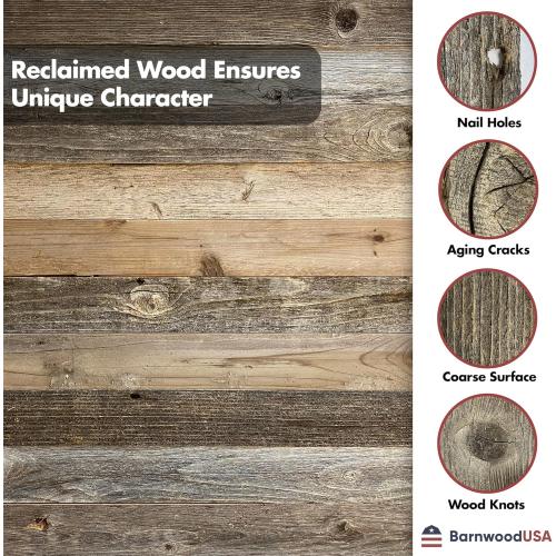 Farmhouse Style Rustic Picture Frame - Reclaimed Wood Photo Frame – Signature Wall Picture Frames for Living Room, Bedroom, Office Display - Wooden Frames for Décor Made in USA White Wash 11 x 14