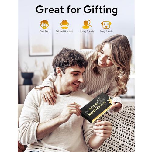 TUKUOS Telescoping Back Scratcher with 5 Detachable Scratching Heads, Rubber Handles, Anniversary Birthday Gifts for Men Women Back Scratcher for Men/Dad/Women/Adults