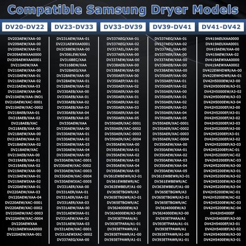 【5000  Cycle Life】DC47-00019A Heating Element for SAMSUNG Dryer DV42H5000EW/A3 DV45H7000EW/A2 DV40J3000EW/A2 DVE50R5400V/A3 DV42H5200EP/A3 DVE50R5200W/A3 DVE50M7450W/A3 3 DV210AEW/XAA by TOMOON