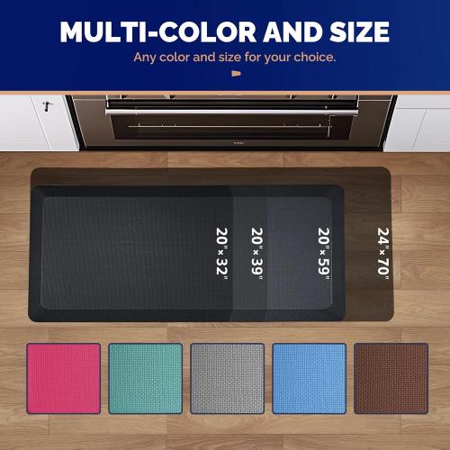 FEATOL Anti Fatigue Mat for Standing, 9/10 Extra Thick Ergonomic Standing Desk Mat, Comfort Memory Foam Standing Mat at Home,Office All Day (20 x 32, ‼️Mat style is different but size is accurate‼️