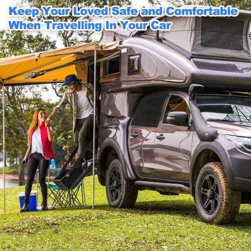 PEMOTech Car Window Shades for Baby, 2 Pack Breathable Mesh Side Car Window Sun Shade, UV Protection Car Window Covers, fit Large SUV, Pickup, Truck, Minivan (31.5x47.2)