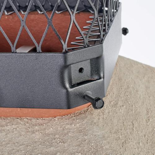 Draft King CBO1216 Bolt On Black Galvanized Steel Single Flue Chimney Cap, 12 x 16