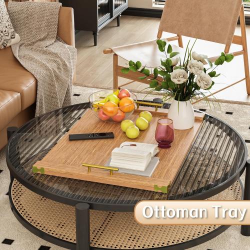 Noodle Board Stove Cover for Gas Stovetop, Bamboo Stove Top Covers for Electric Stove and Gas Burners with Handles Kitchen Sink Cover for Counter Space Decorative Serving Tray Walnut (29.53x22.05)