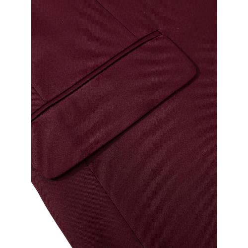 Size L Men Suits Slim Fit 3 Pieces, Two Button Wedding Suit Prom Suit for Men Business Suit Jacket Vest Pant and Two Bow-Ties