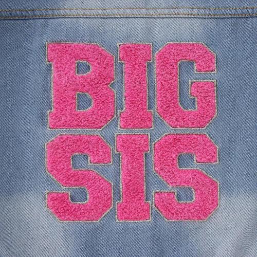 Size XS CM C&M WODRO Toddler Boys Girls Denim Jacket Big Brother Sister Embroidery Kids Jeans Jacket Top Button Down Coat Outerwear