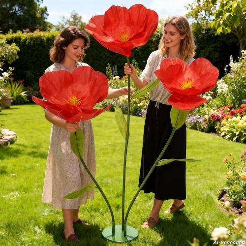 5.9FT Artificial Paper Flowers, Large Flower Backdrop | Handmade giant flowers for wedding decor, party photography, home decoration, events, and store window displays.