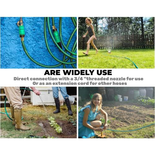 1/2 Short Garden Hose -10Ft for Lawn, Boat Hose, Flexible and Lightweight,No Leaking, Durable PVC Hose