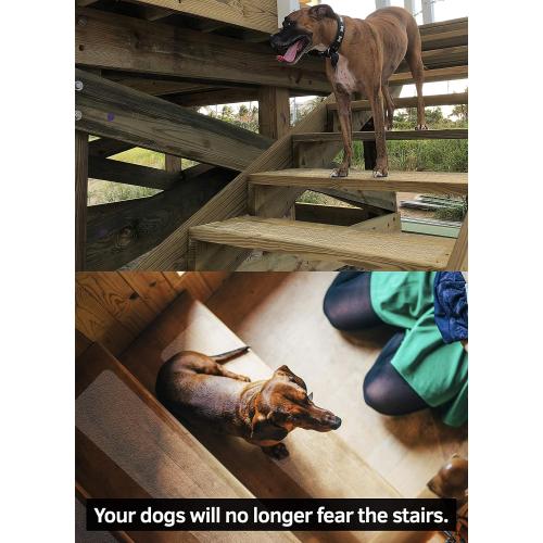 6x32 Non-Slip Stair Treads Tape (15-Pack) - Clear Anti-Slip Indoor Strips