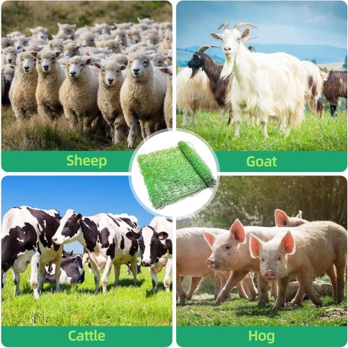 Electric Fence Netting, 49.6 H x 164' L, Portable Livestock Nets Mesh for Hog, Dogs, Deer, Goats, Larger Animals Electric Fencing for Backyards, Homesteaders, Farms, Ranches, Gardens