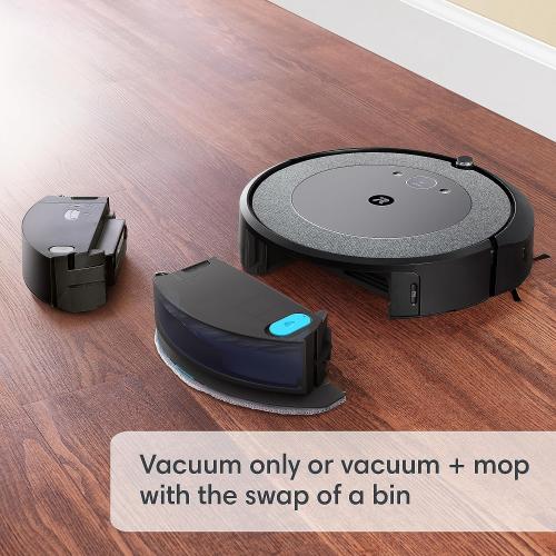 iRobot Roomba Combo i5  Self-Emptying Robot Vacuum and Mop, Clean by Room with Smart Mapping, Empties Itself for Up to 60 Days, Works with Alexa, Personalized Cleaning OS