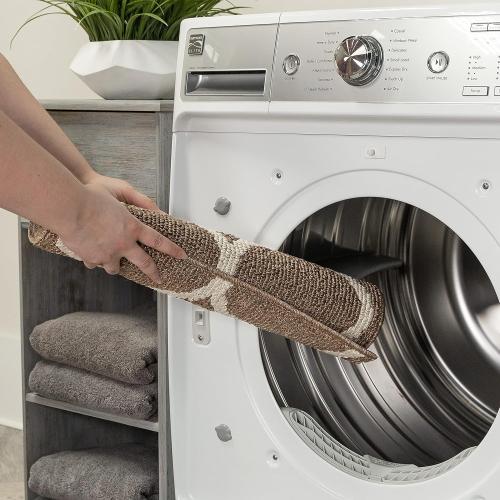 SMALL Blue and white rug