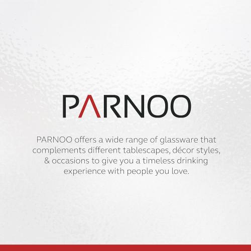 Pint Glasses Set of 6 - 16 oz Drinking Glasses Made for Cold Beverages - 16 oz Mixing Glass & Highball Set of 6 for Homes, Pubs & More - Freezer & Dishwasher-Friendly Cocktail Glasses, PARNOO