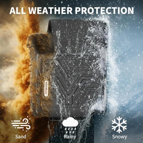 YITAMOTOR Floor Mats for 2019-2026 Chevrolet Silverado/GMC Sierra 1500 & 2020-2026 Chevy Silverado/GMC Sierra 2500HD/3500HD Crew Cab With Underseat Storage Box Bucket Seat, 1st & 2nd Row, Black