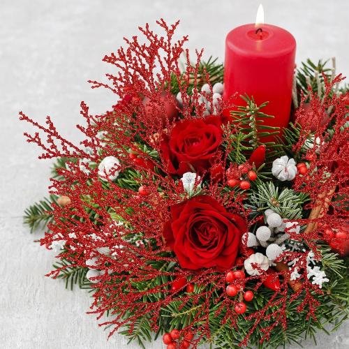 Winlyn 15 Pcs Red Glittered Cedar Sprays Christmas Floral Picks Artificial Cedar Branches Stems Red Christmas Tree Picks 15.4 Tall for Wedding Bouquet Wreath Floral Arrangement Seasonal Centerpiece