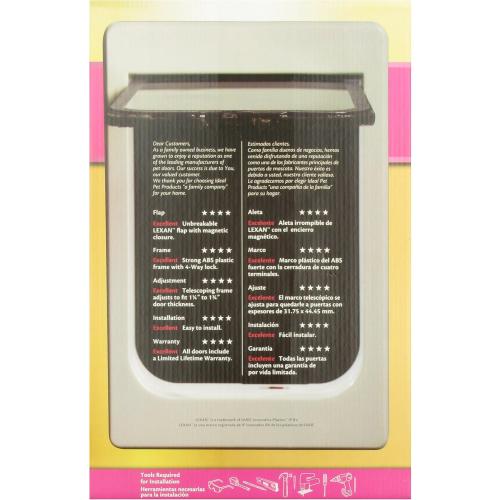 Ideal Pet Products Chubby Kat Door, Plastic, Large, 7.5 x 10.5 Flap Size