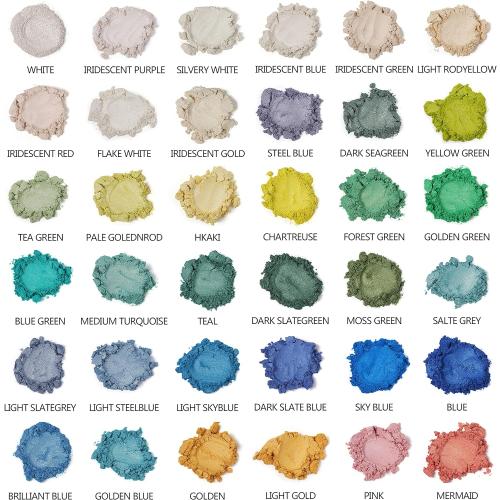 Smalltongue Mica Powder for Epoxy Resin, 108 Colors, 36 Original Colors(0.35oz, 10g), 36 Pastel Colors(0.35oz, 10g), 36 Fine Glitter(0.7oz, 20g), Pigment for Epoxy Resin
