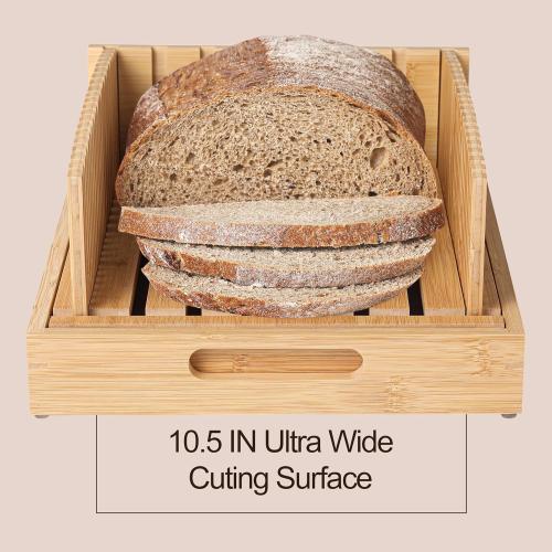 Bread Slicer for Sourdough Rounds & Homemade Bread, 10.5″ Adjustable Large Wide Capacity, Perfect for Artisan Loaves, Durable & Easy to Use – The Ideal Gift for Baking Enthusiasts