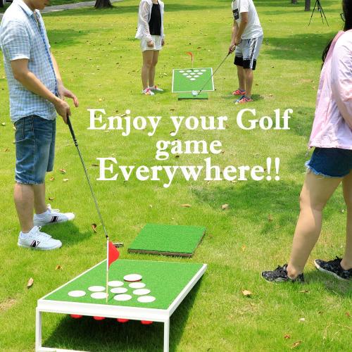 SPRAWL Golf Cornhole Set Exciting Golf Chipping Game Chip Shot Game for Tailgate Beach Backyard Man Cave