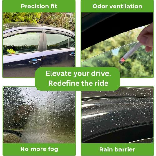 Door Visors Fit for 2018-2023 Chevrolet/Chevy Traverse, Out-Channel Rain Guards Vent Wind Deflectors 4PC, Car Accessories for 18-23 Traverse