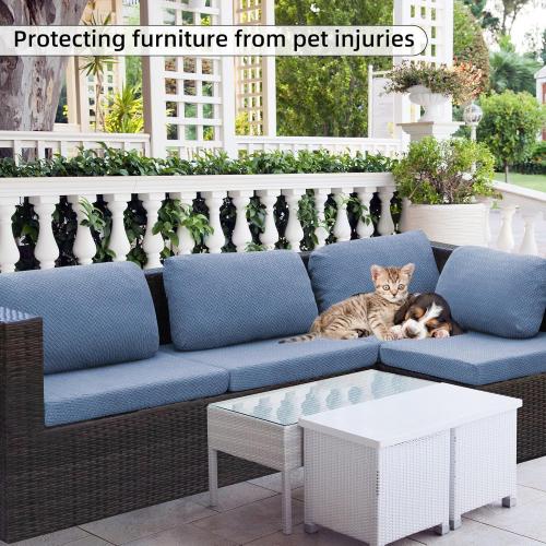 8PCS Patio Cushion Covers,Patio Furniture Couch Seat Slipcovers，Washable Furniture Protector, Replacement for Sofa Sectional Chair