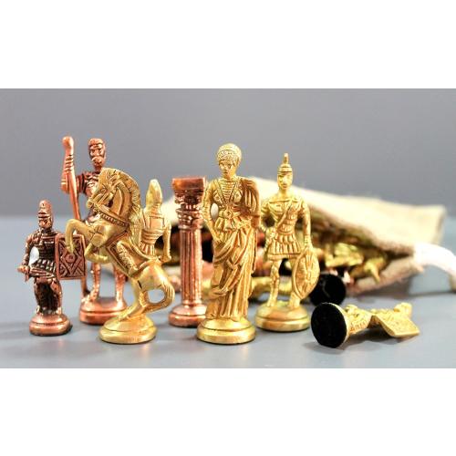 Hand Made Brass Chess Pieces Set unique collection