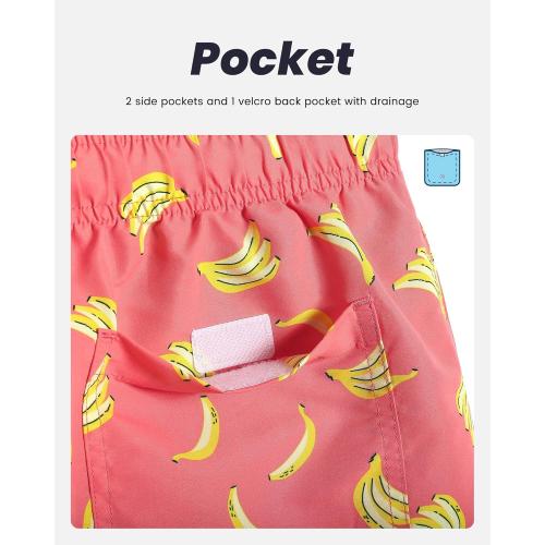 Size XXL maamgic Mens Swim Trunks Quick Dry Swim Shorts with Mesh Lining Funny Swimwear Bathing Suits 7inch