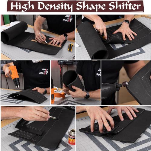 The Foamory EVA Foam Cosplay - 2mm Thick (1mm to 10mm) - Extra Large Foam Sheets - Black or White - 35 x 59 Sheet - Ultra High Density Craft Foam 85 kg/m3