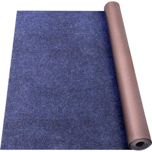 Grefinity Marine Carpet,5 FT x 10 FT Deep Blue Indoor Outdoor Carpet 0.2 Thick Boat Rug with Water-Proof TPE Backing for Home, Patio, Porch, Deck